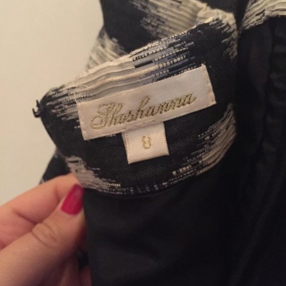 Shoshanna Blue White Polka Dot Sweetheart Neck Strapless Dress Sz 6 #126 - Picture 9 of 9